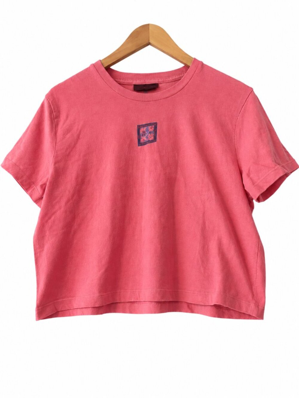 RALPH Ralph Lauren Pink Dry Goods Graphic Cotton Boxy Short Sleeve T-Shirt Large